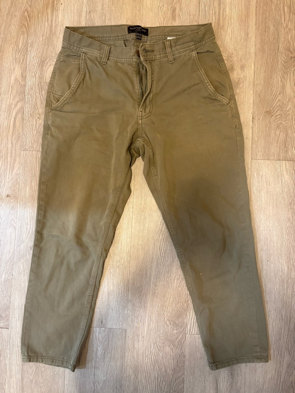 Banana Republic Men's Olive Green Chinos